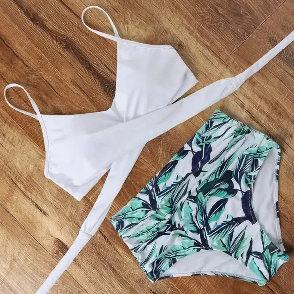 Brooklyn Design-Bikini mit hoher Taille zum Abnehmen 