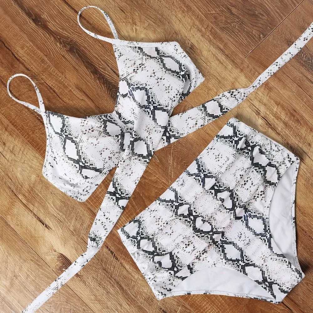 Brooklyn Design-Bikini mit hoher Taille zum Abnehmen 