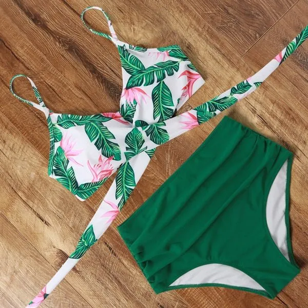 Brooklyn Design-Bikini mit hoher Taille zum Abnehmen 