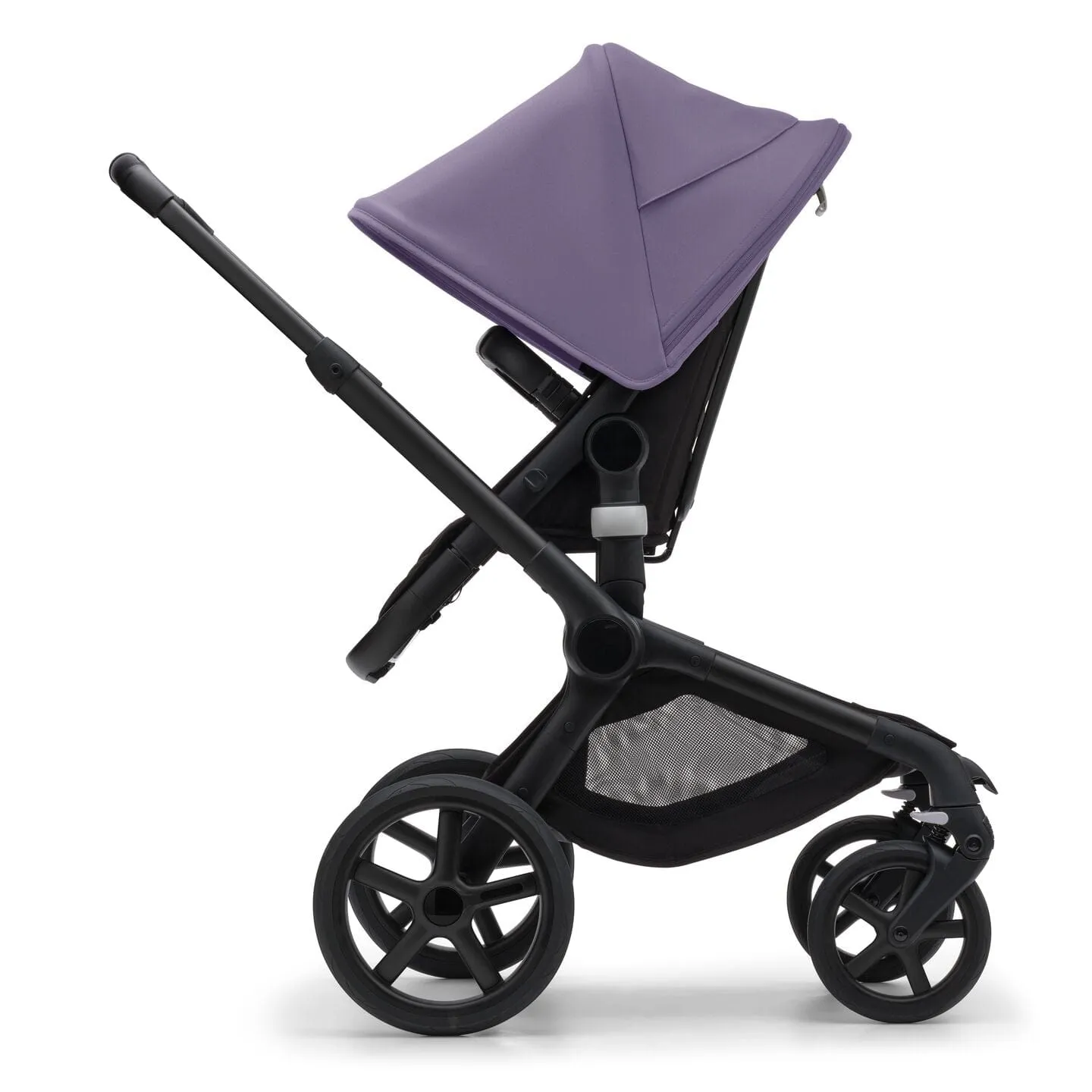 Bugaboo Fox 5, Pebble 360 PRO Ultimate Travel System - Black/Midnight Black/Astro Purple