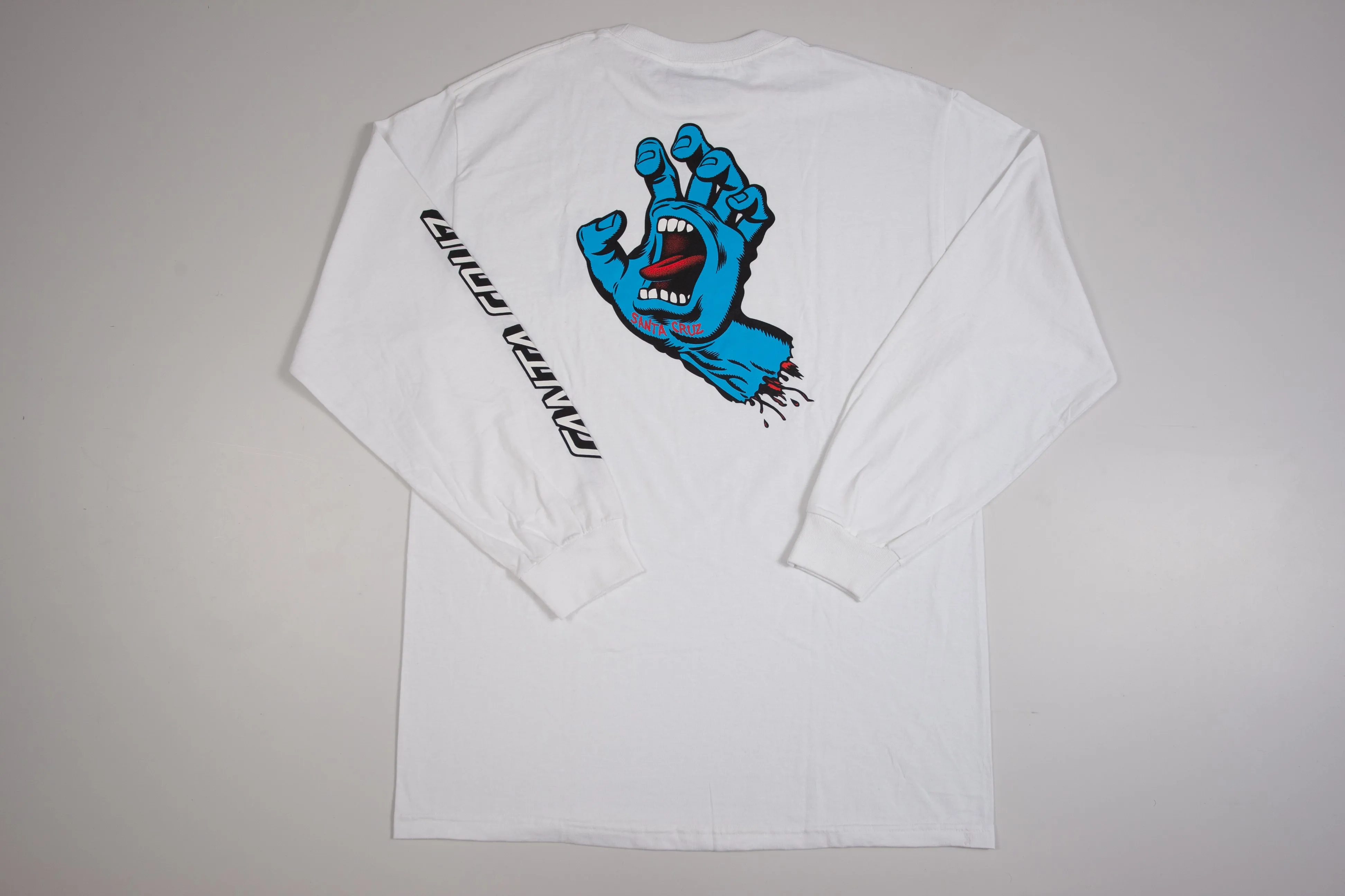 Camiseta Santa Cruz Screaming Hand Manga Longa