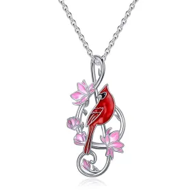 Cardinal Necklaces 925 Sterling Silver Music Note Pendant Necklace Cardinal Jewelry Music Gifts for Women Girls