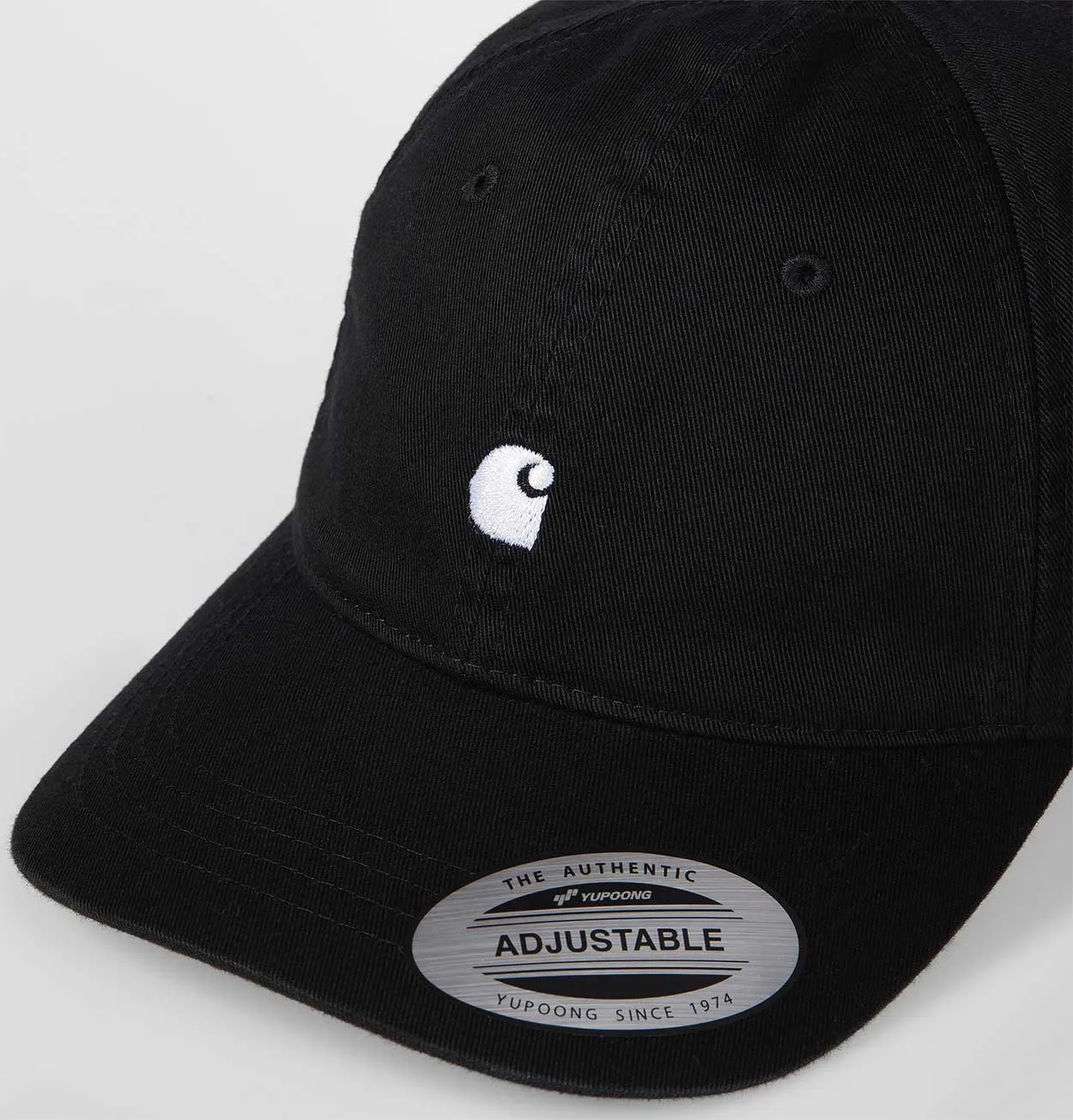 Carhartt WIP Madison Logo Cap in Black and White