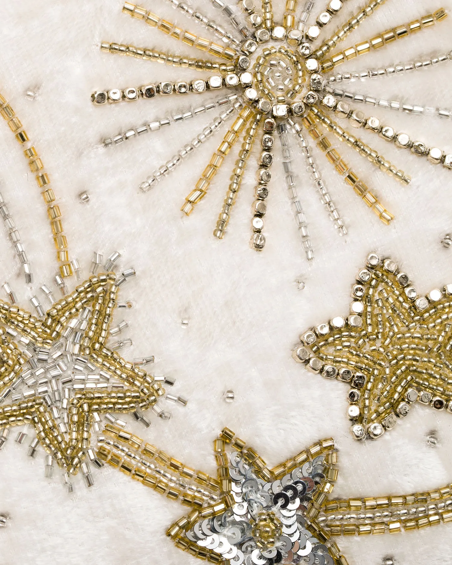 CELESTIAL - IVORY AND GOLD STAR WEDDING CLUTCH