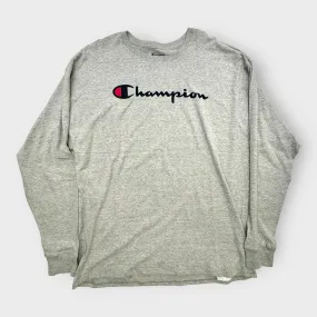 Champion Classic L/s Jersey T-Shirt | XXL | Light Gray Heathered | NWT