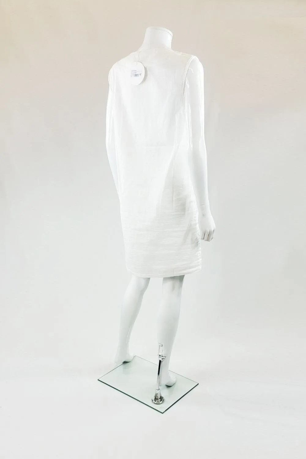 CHLOE Mare White Cotton V Neck Beach Kaftan (US S / EU M)