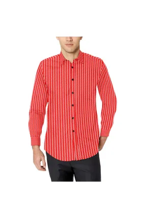 Classic Striped Men's All Over Print Casual Dress Shirt (Model T61)