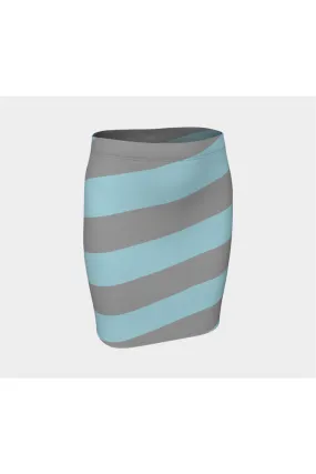 Clearwater Candy Stripe Fitted Skirt