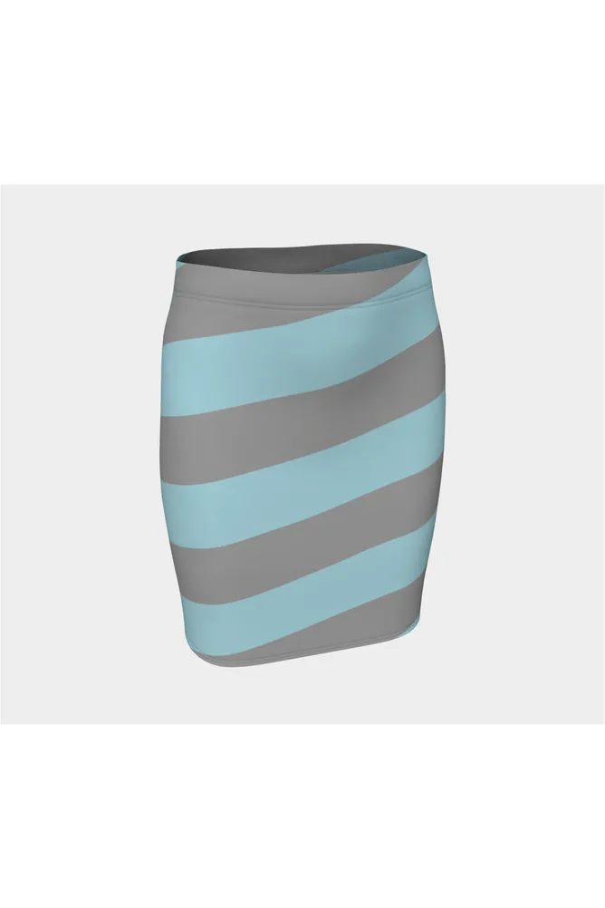 Clearwater Candy Stripe Fitted Skirt