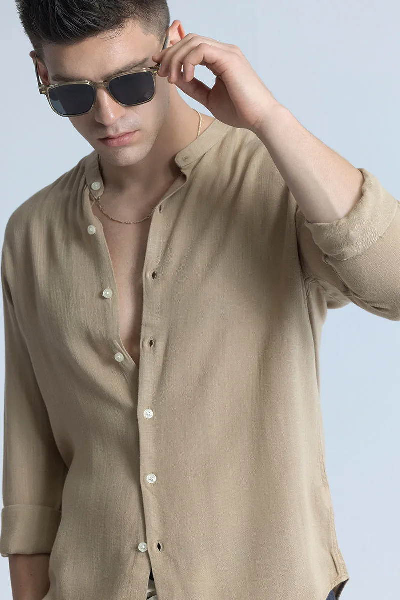 Coastal Linen Khaki Shirt