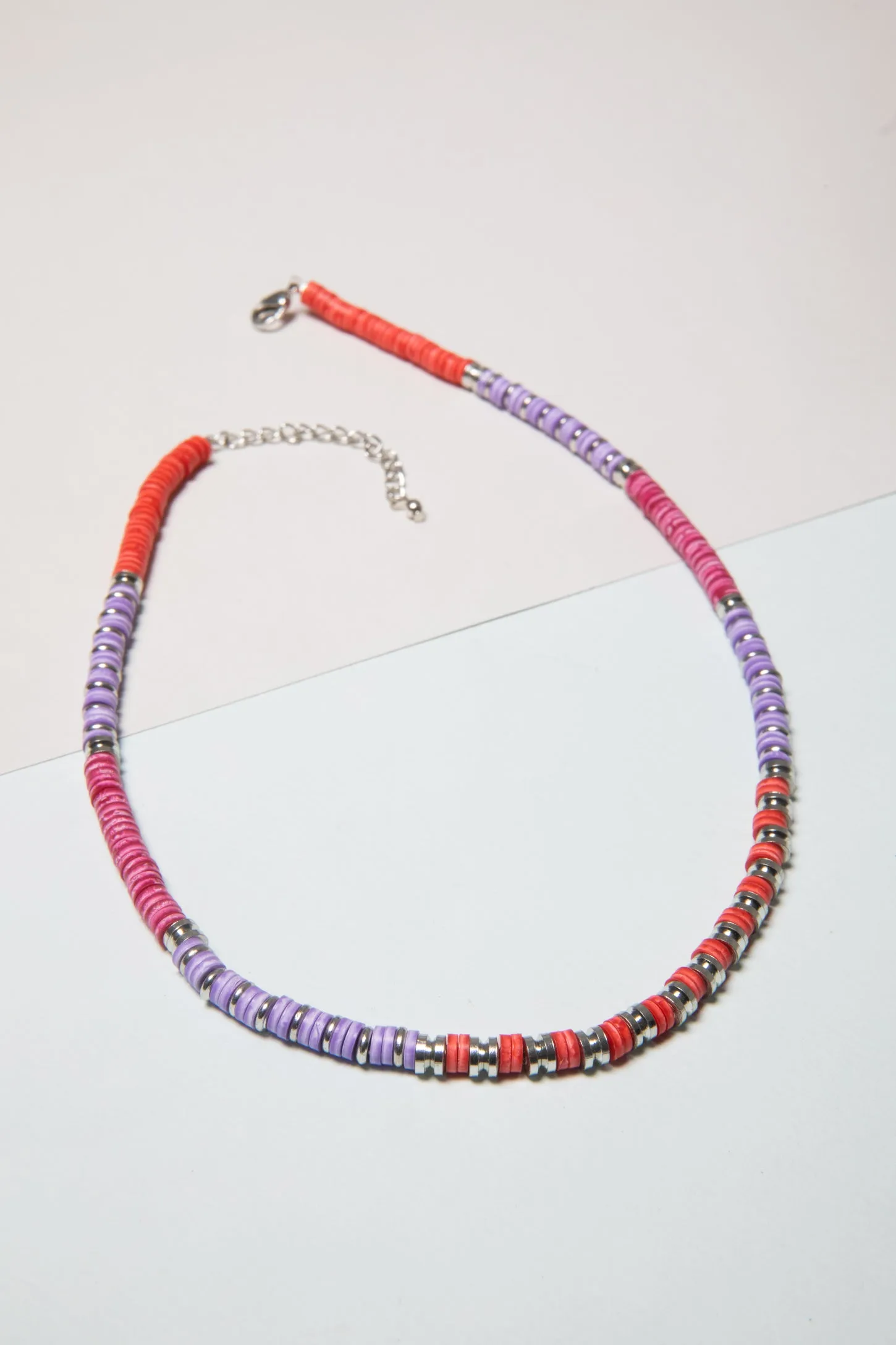 Colorblock Beaded Necklace