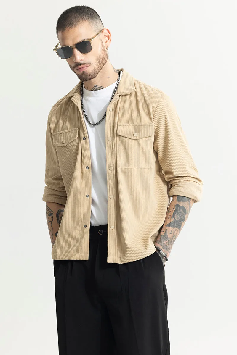 Cord Couture Beige Overshirt