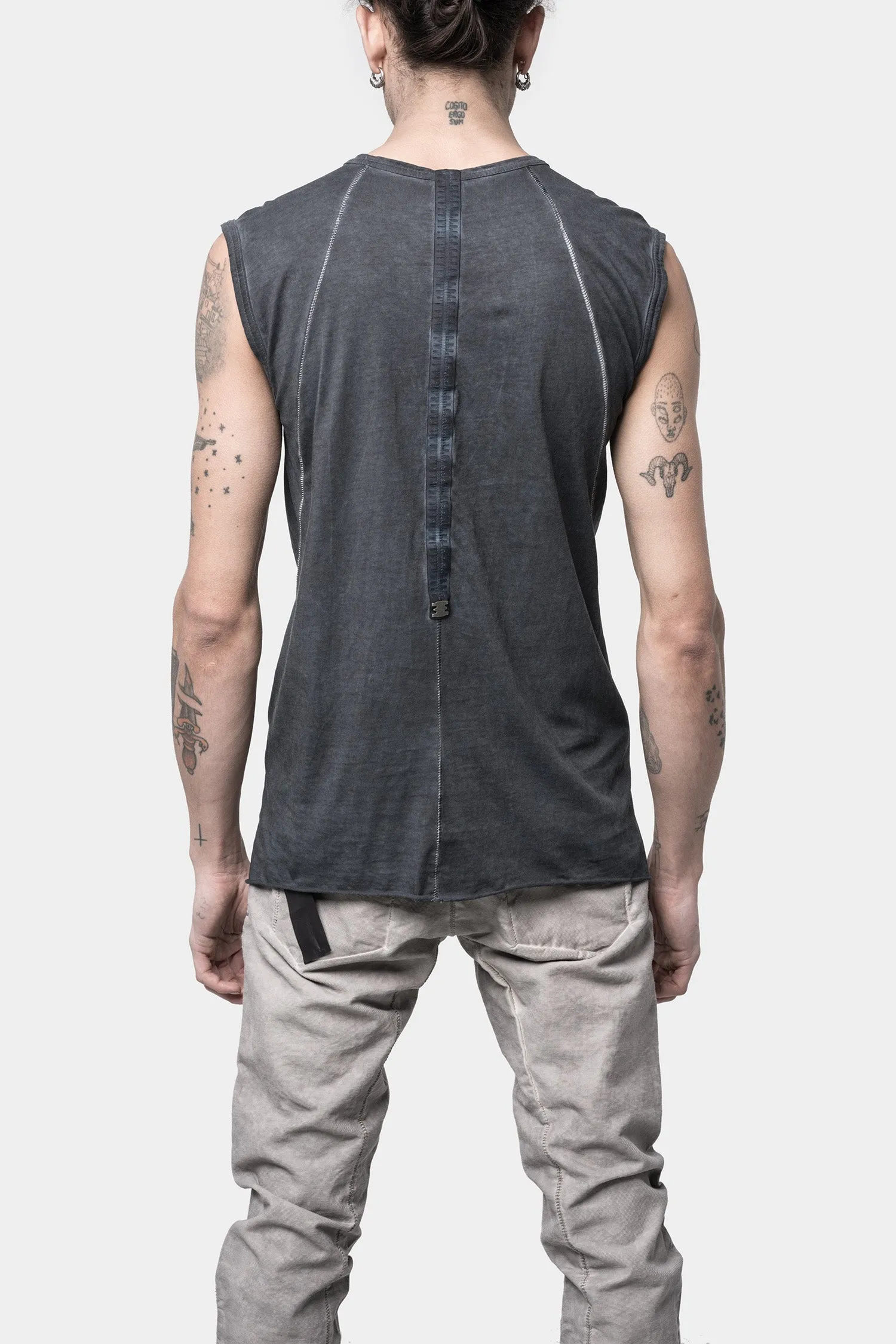 Cotton tank top, Petrole