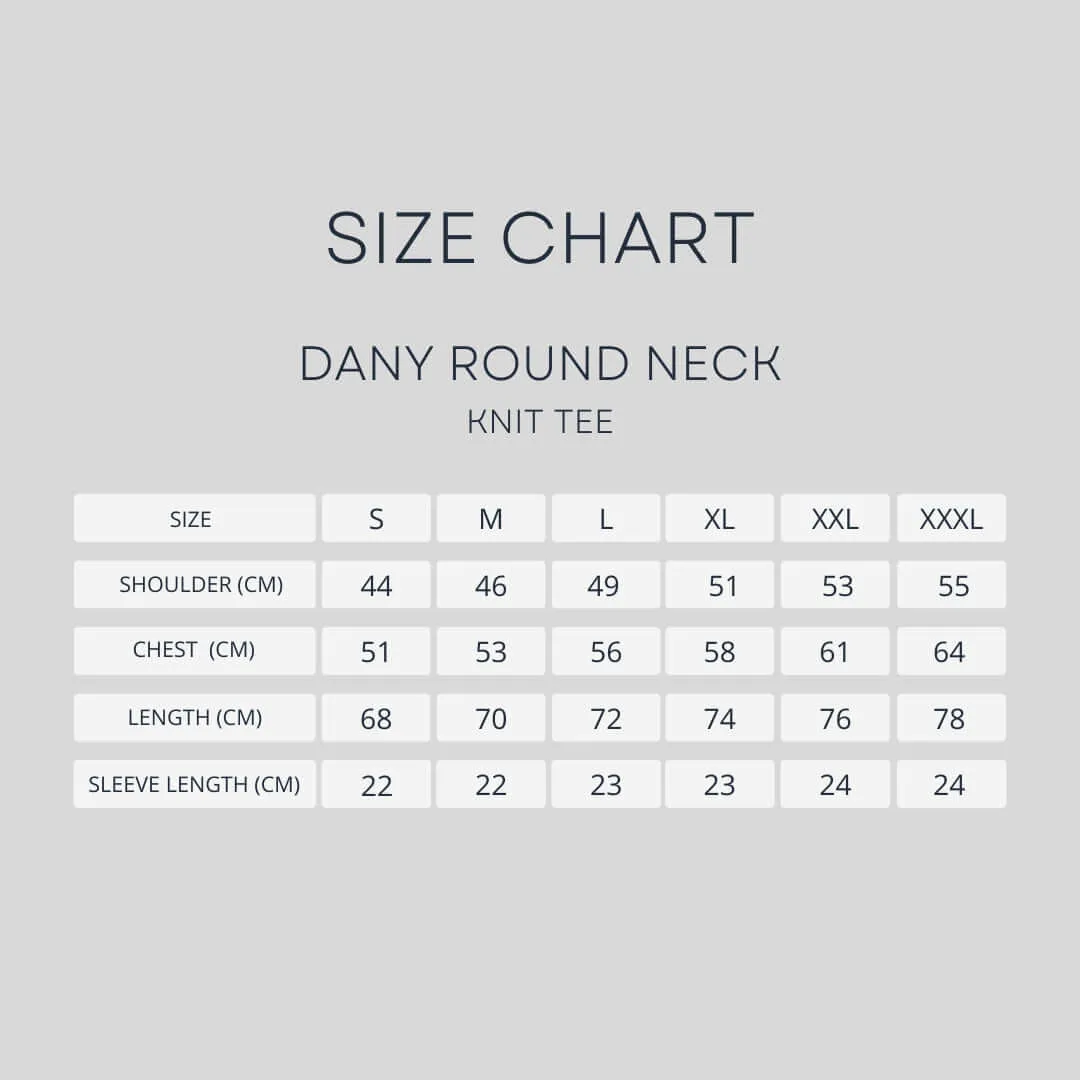 Dany Round Neck Knit Tee - Steel Blue