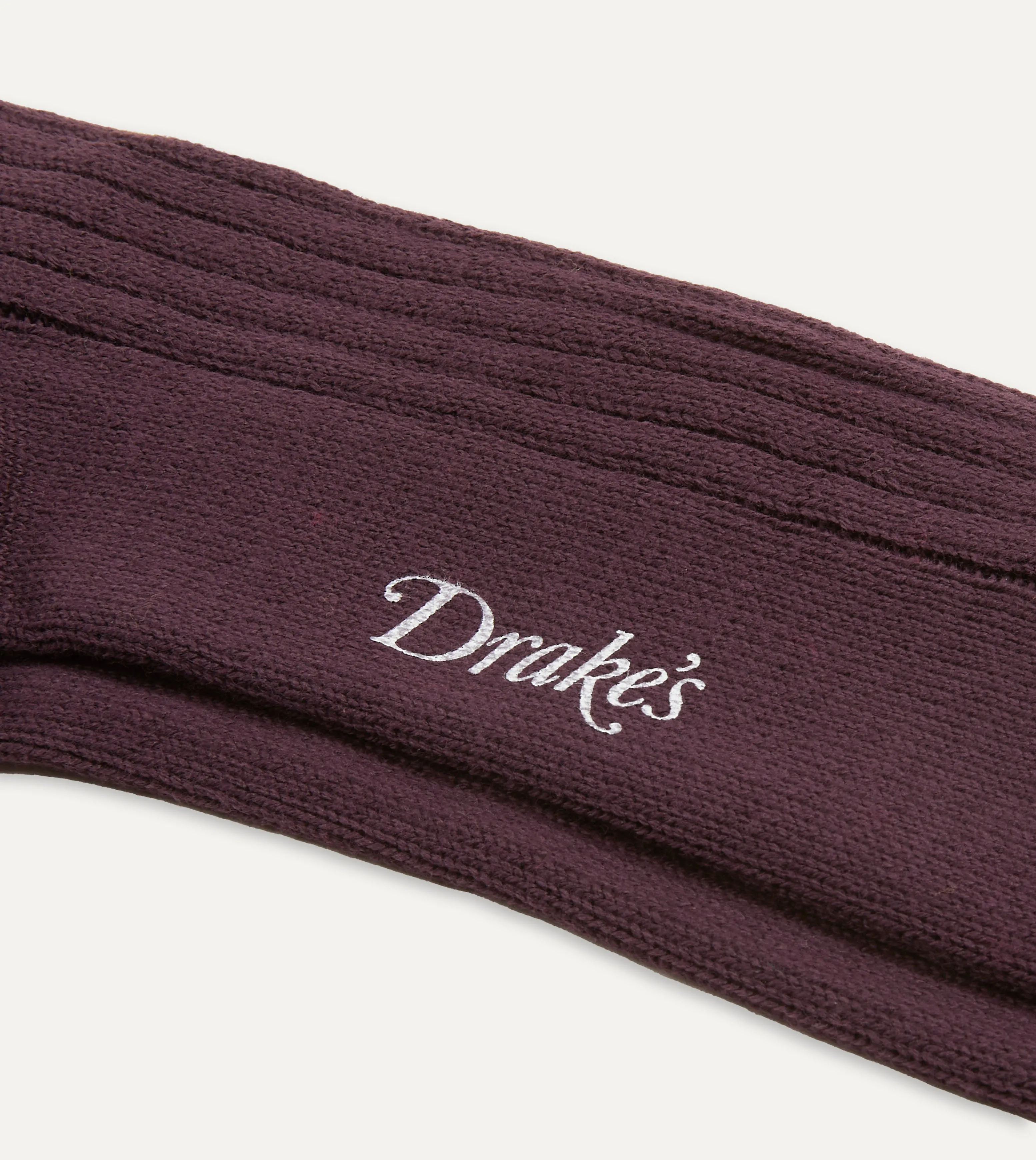 Dark Purple Cotton Sports Socks