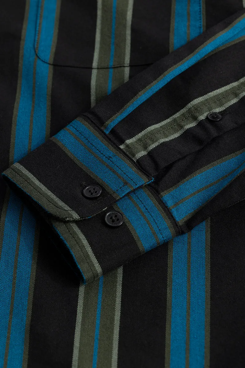 Dazzle Stripe Black Shirt