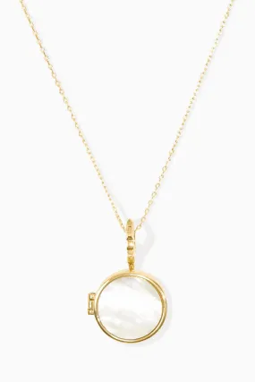 Delicate Chain   Mother of Pearl Locket