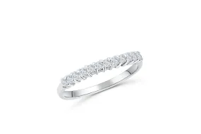 Diamond Wide Band 0.39 ct tw Round-Cut 14K White Gold BAN058