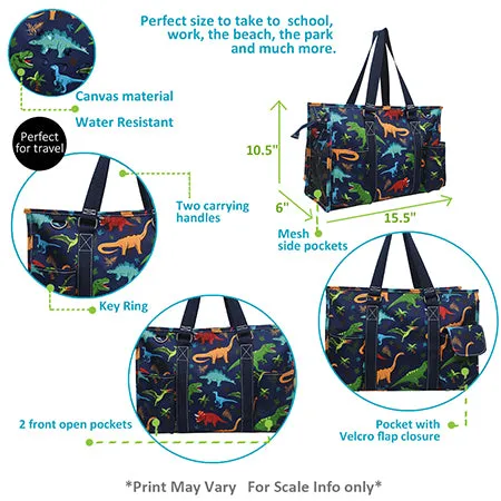 Dino World NGIL Zippered Caddy Organizer Tote Bag