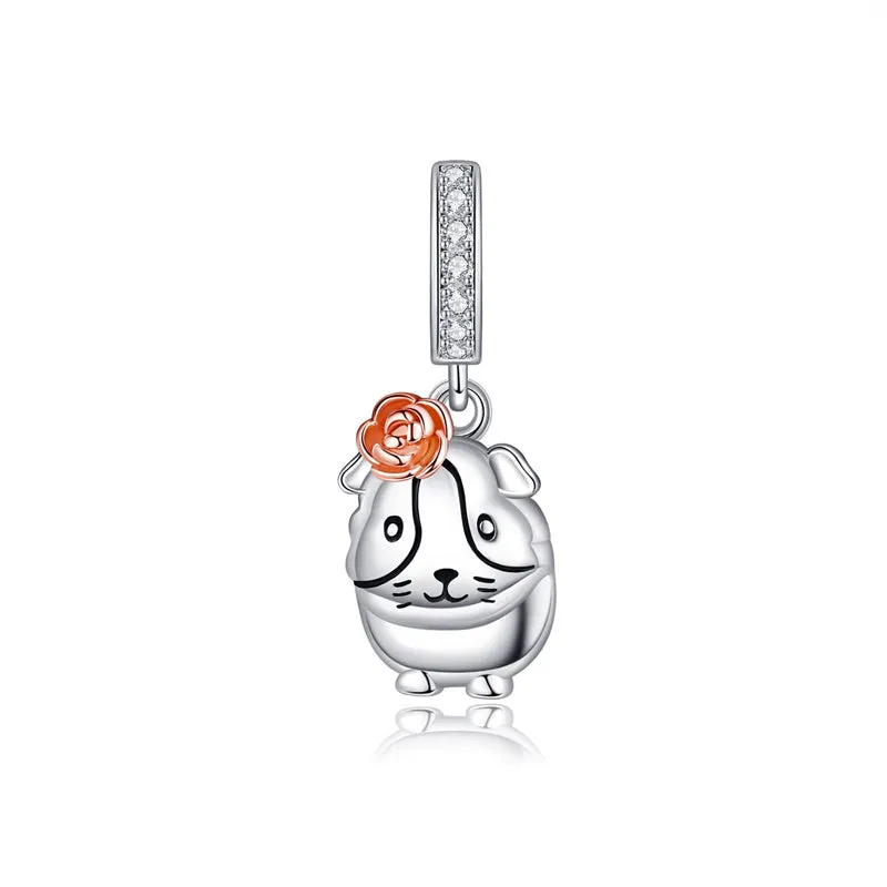 Duck/Guinea Pig Charms Beads Fits Charms Bracelets for Women 925 Sterling Silver Bead Animal Jewelry Gifts for Women