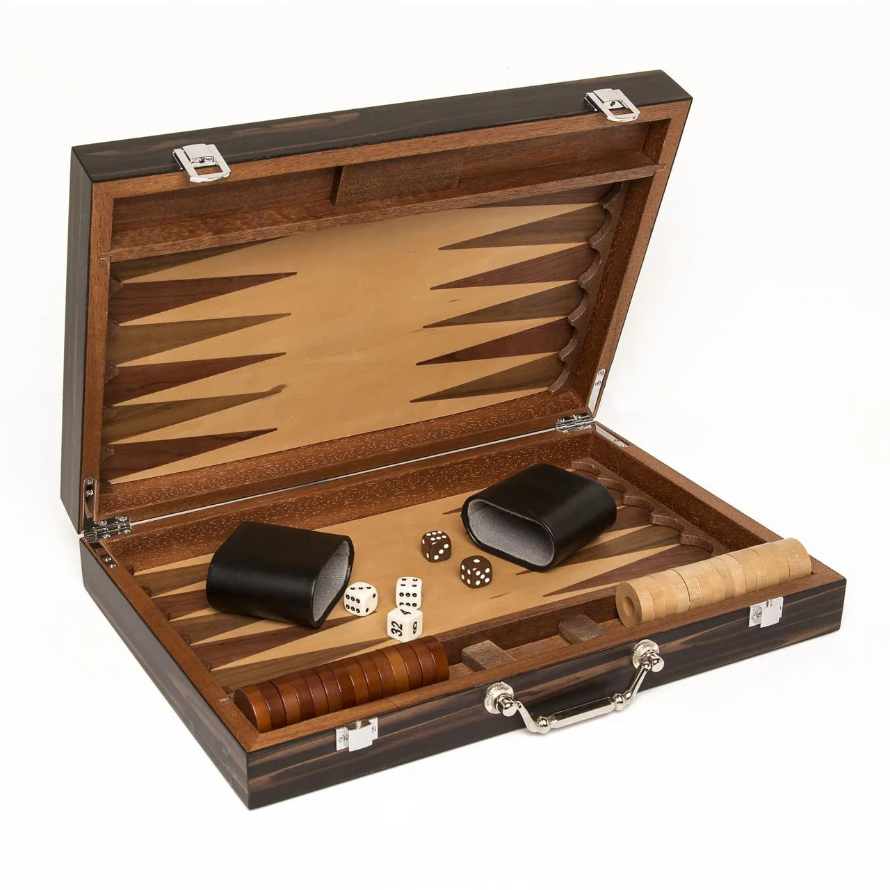 Ebony Backgammon Set