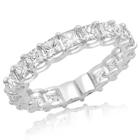 EMBER 3 Carat Princess Cut Diamond Eternity Band in Platinum 15 pointer By Mike Nekta SIZE 4-9