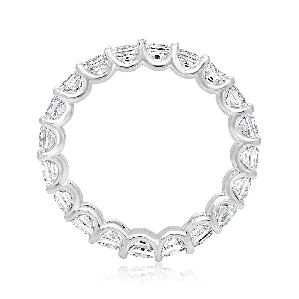 EMBER 3 Carat Princess Cut Diamond Eternity Band in Platinum 15 pointer By Mike Nekta SIZE 4-9