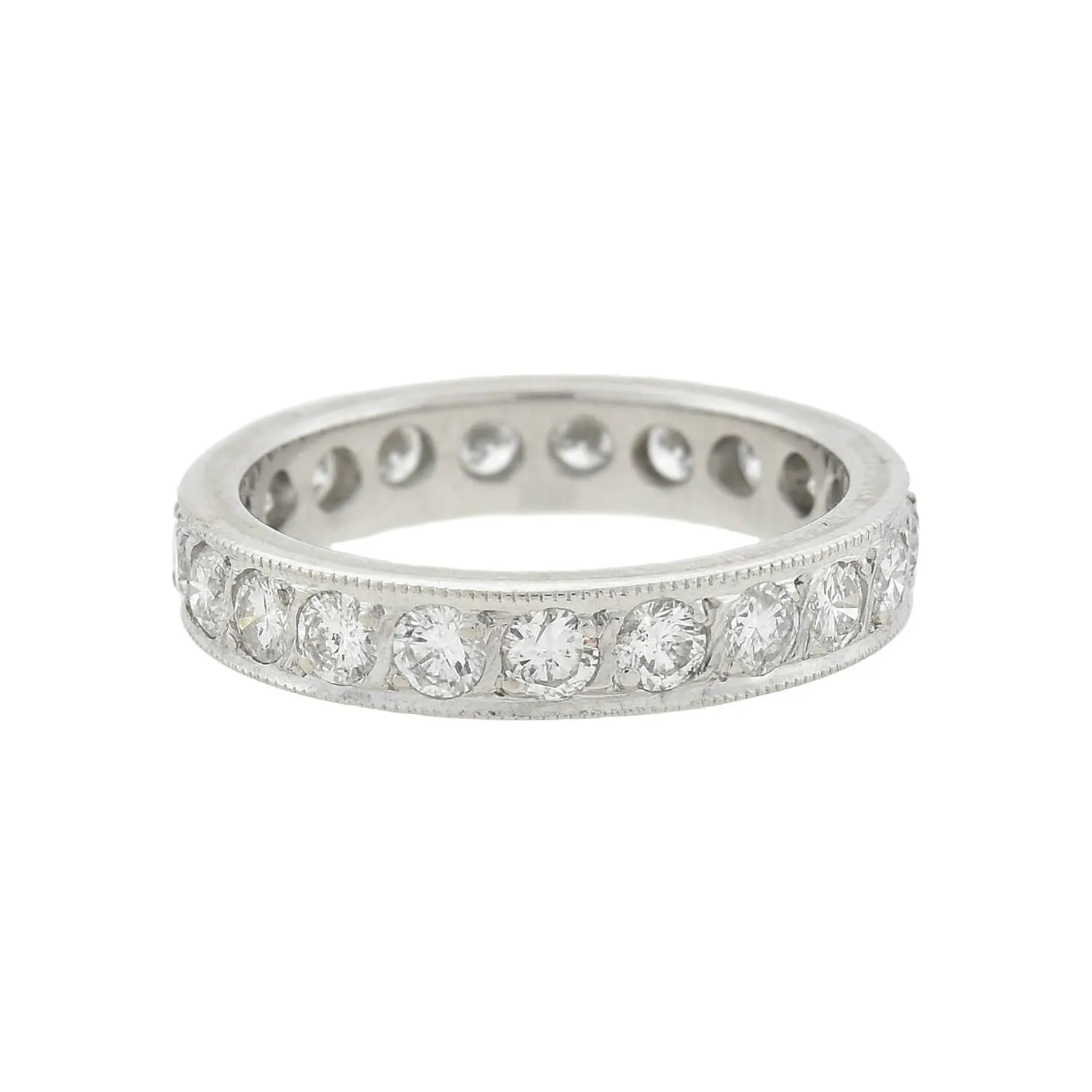 Estate Platinum   Diamond Eternity Band 2.00ctw