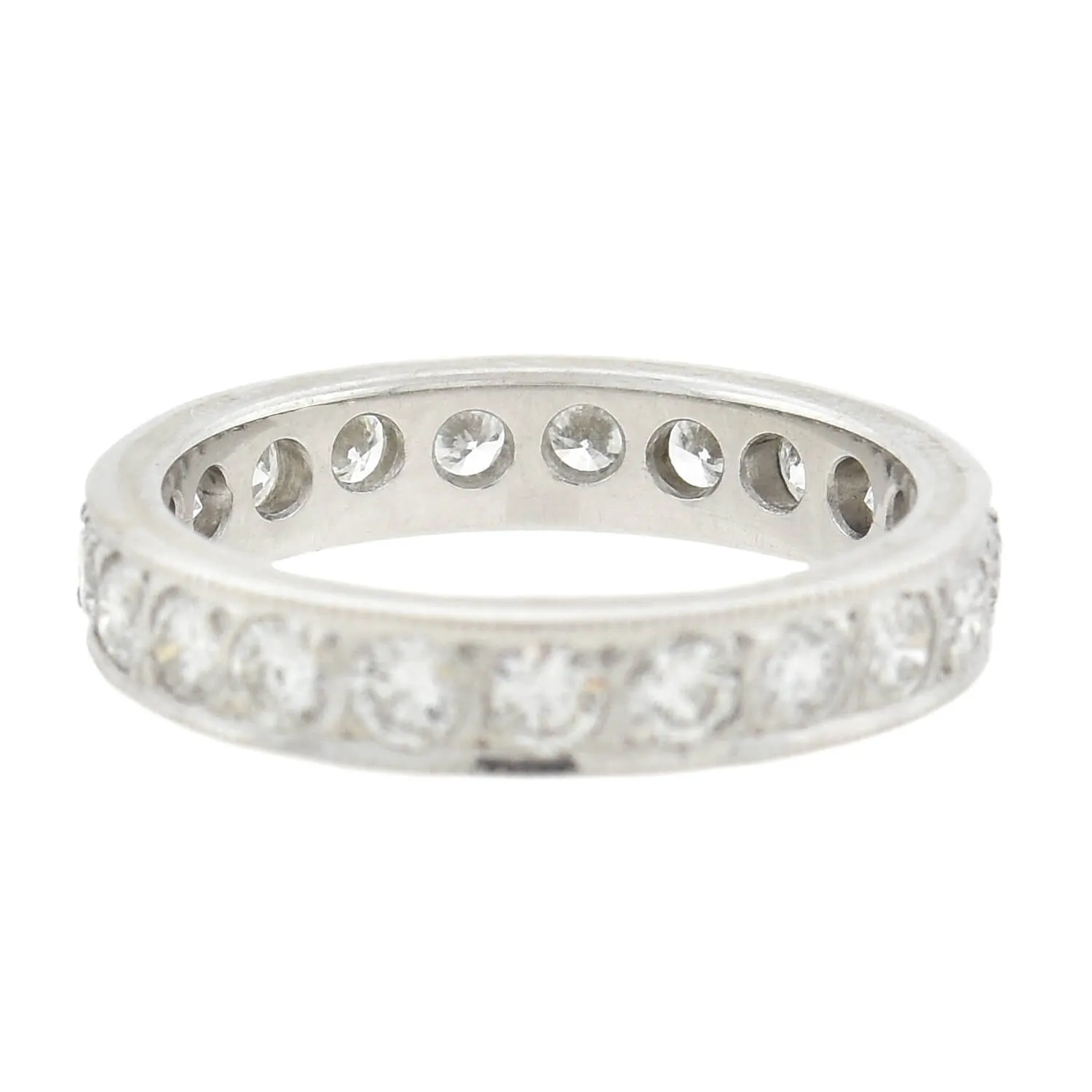 Estate Platinum   Diamond Eternity Band 2.00ctw