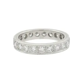 Estate Platinum   Diamond Eternity Band 2.00ctw