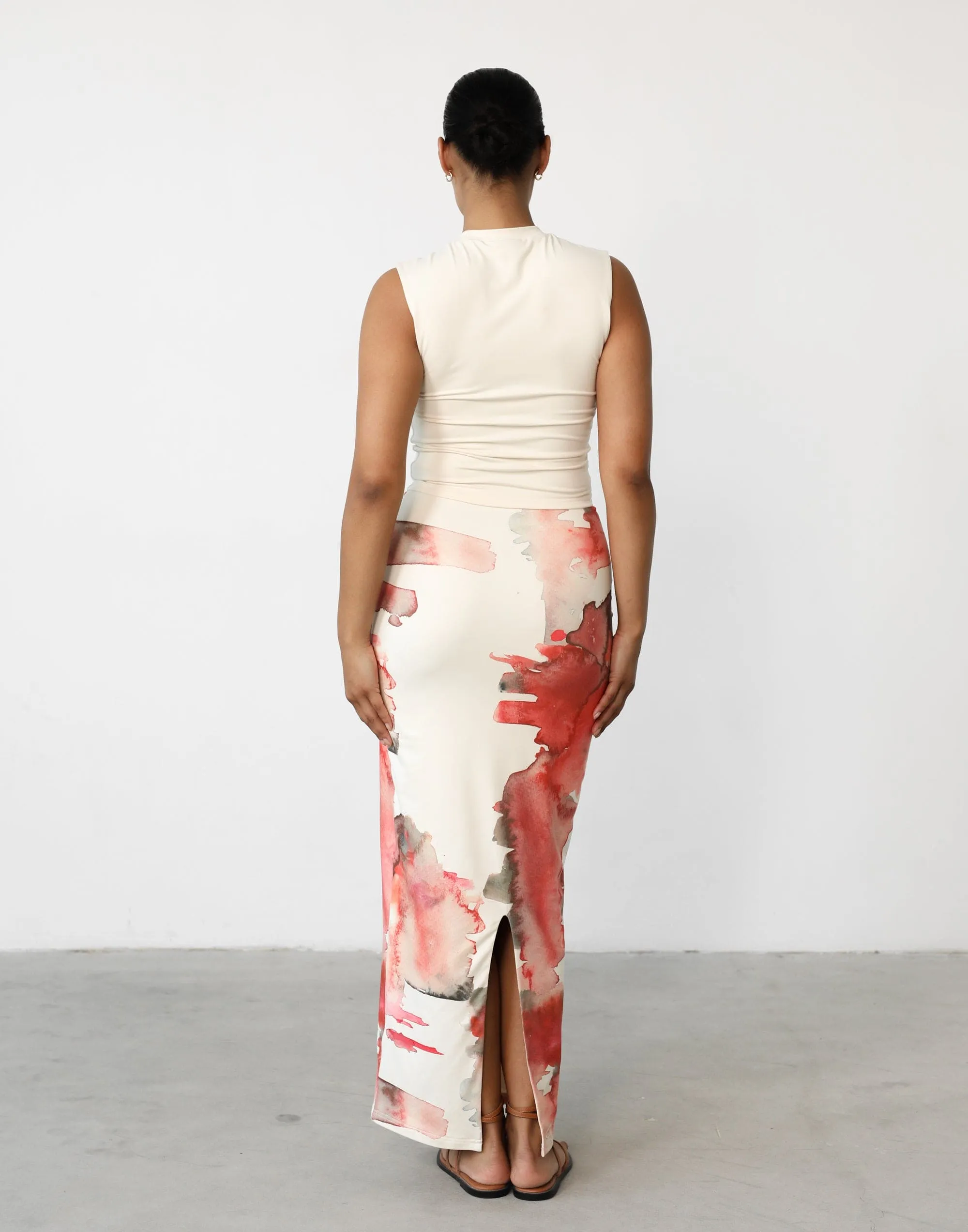 Fable Maxi Skirt (Watercolour)