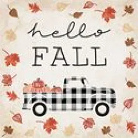 Fall Plaid Truck Set