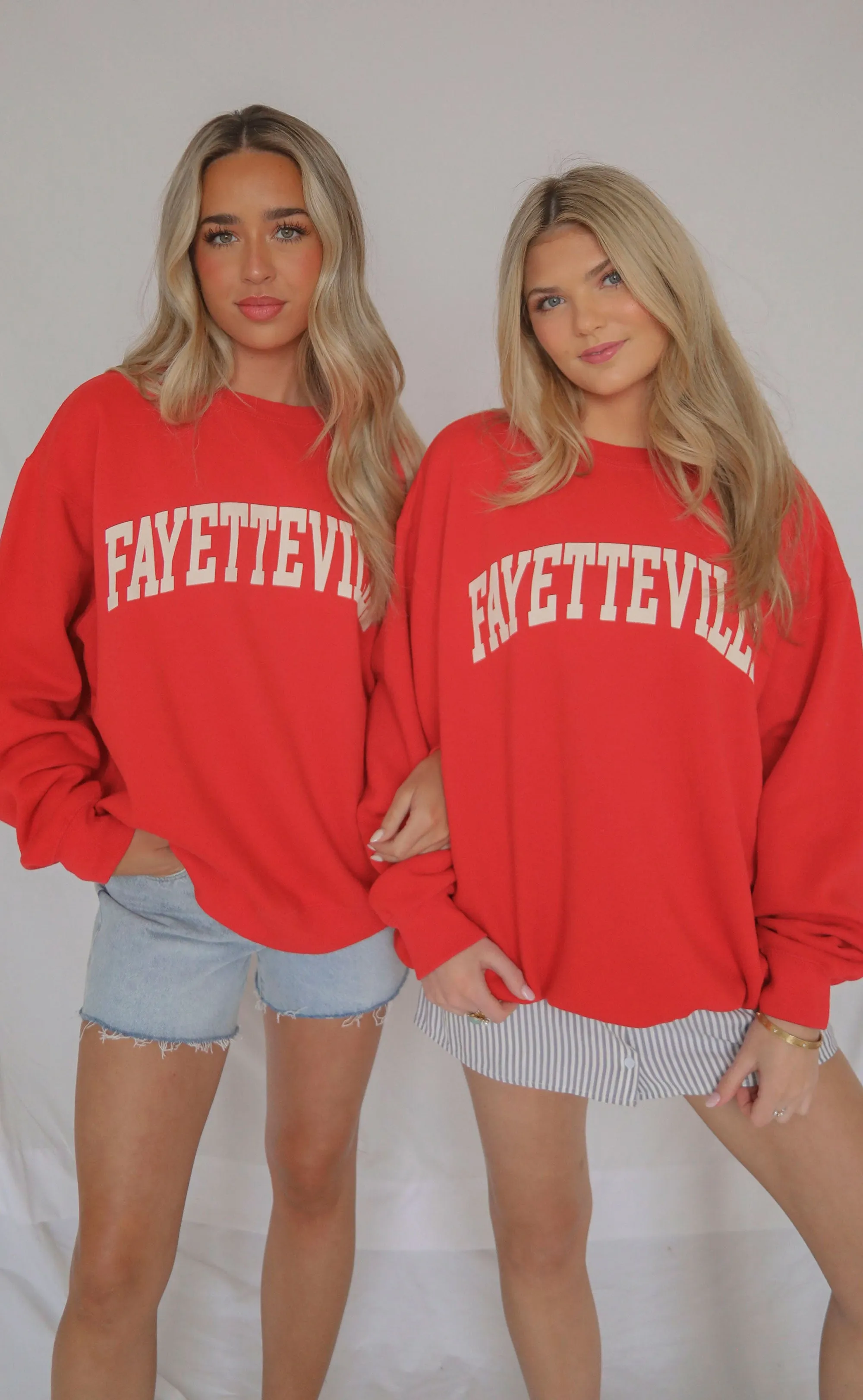 fayetteville sweatshirt - red