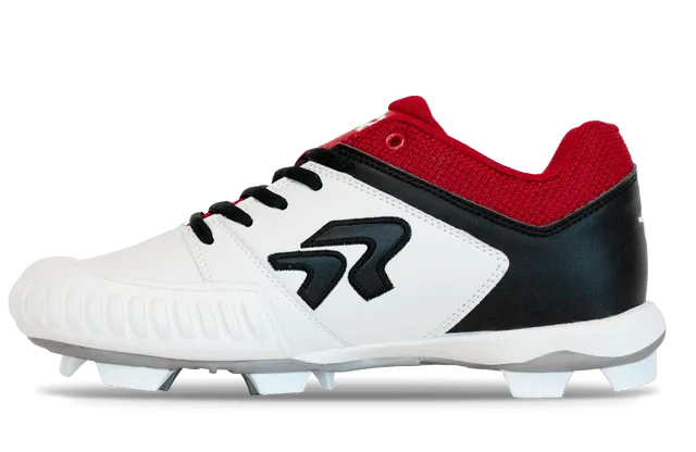 Flite Softball Cleats with Pitching Toe - Team Colors