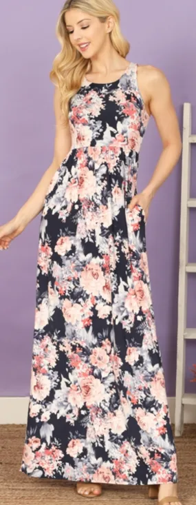 Floral Tank Maxi Dress