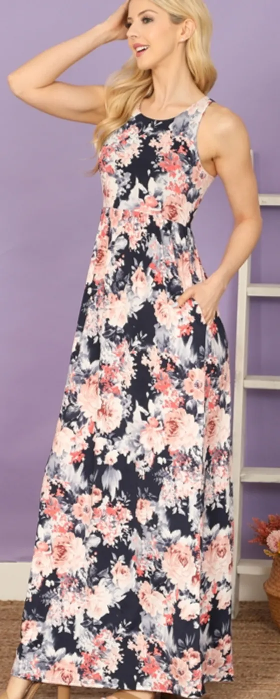 Floral Tank Maxi Dress