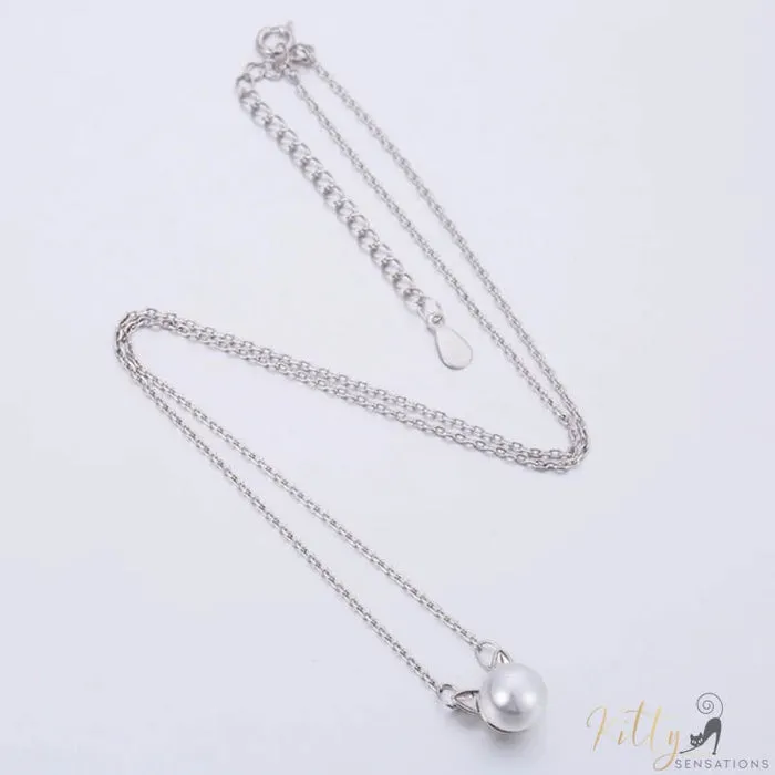 Freshwater Pearl Cat Set in Solid 925 Sterling Silver