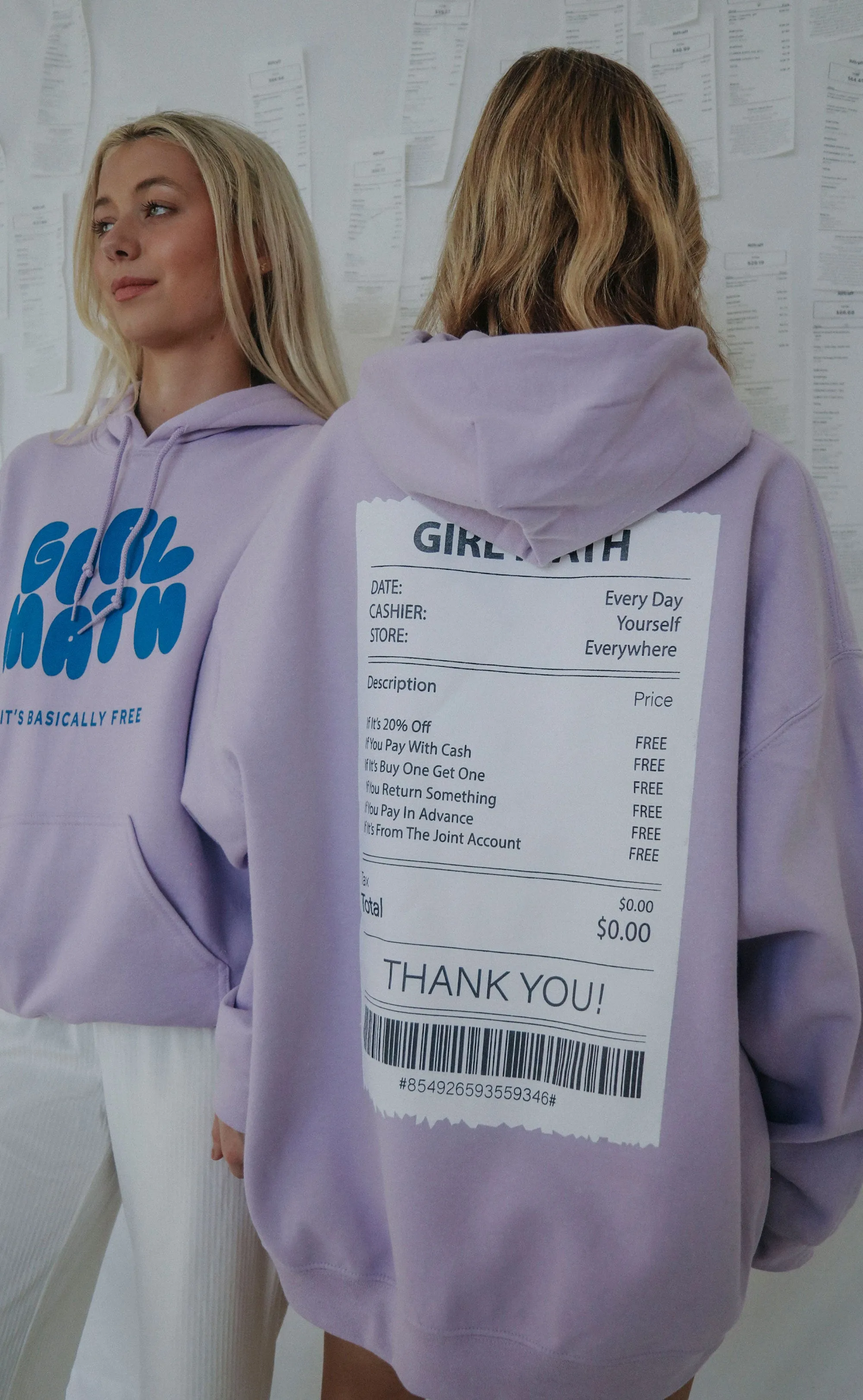 friday   saturday: girl math hoodie