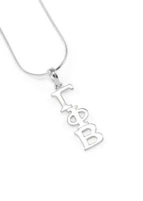 Gamma Phi Beta Sterling Silver Lavaliere Pendant