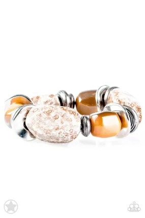 Glaze of Glory - Peach Paparazzi Bracelet Blockbuster