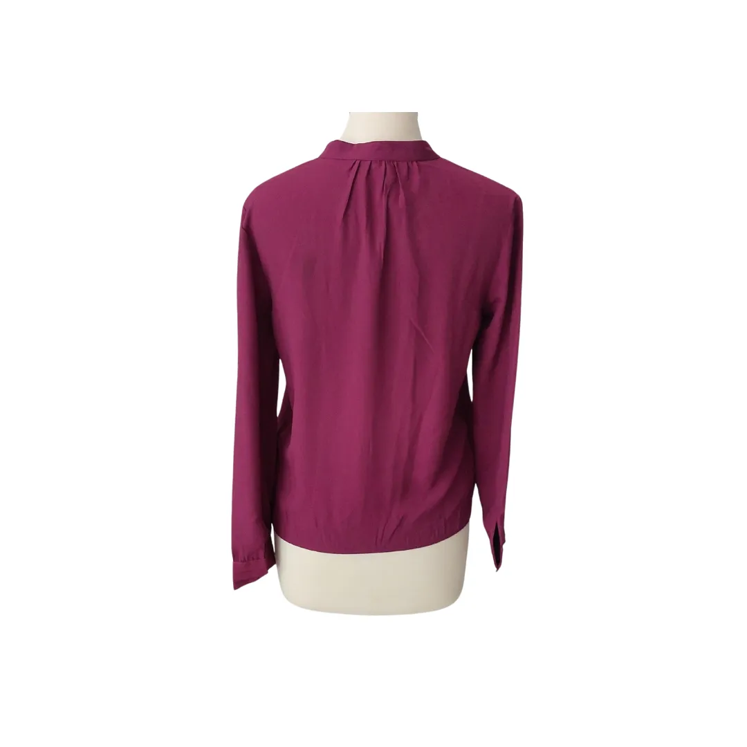 Harper & Grey Purple Pleated Top | Brand New |