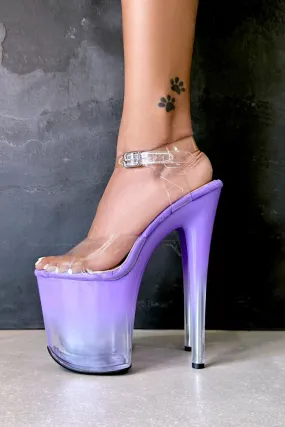 Hella Heels Ombre 8inch Stilettos - Purple