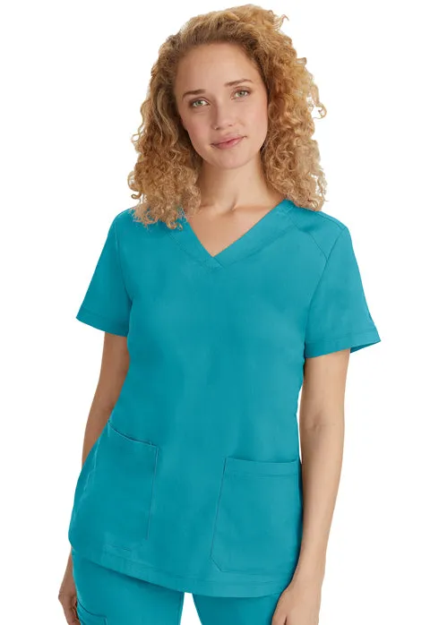 HH Purple Label Women's  Jill Curved V-Neck Scrub Top 2320