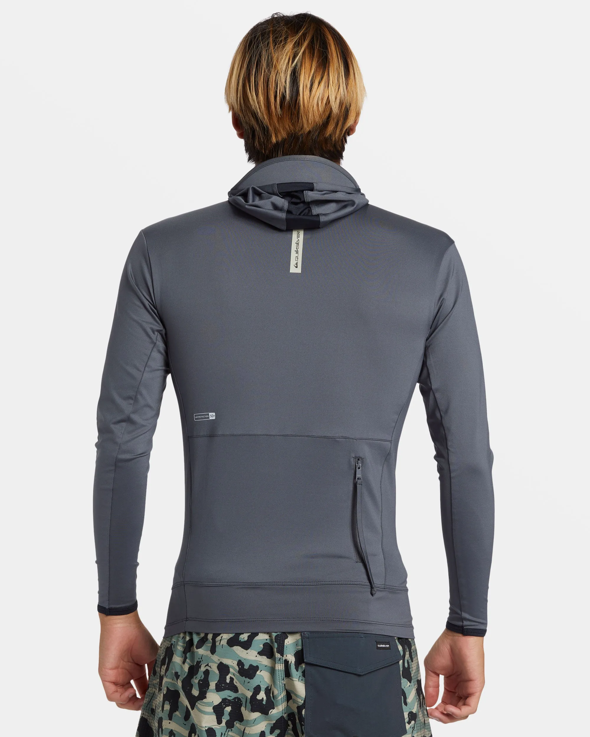 Highline UPF 50 Hooded Long Sleeve Rashguard - Iron Gate