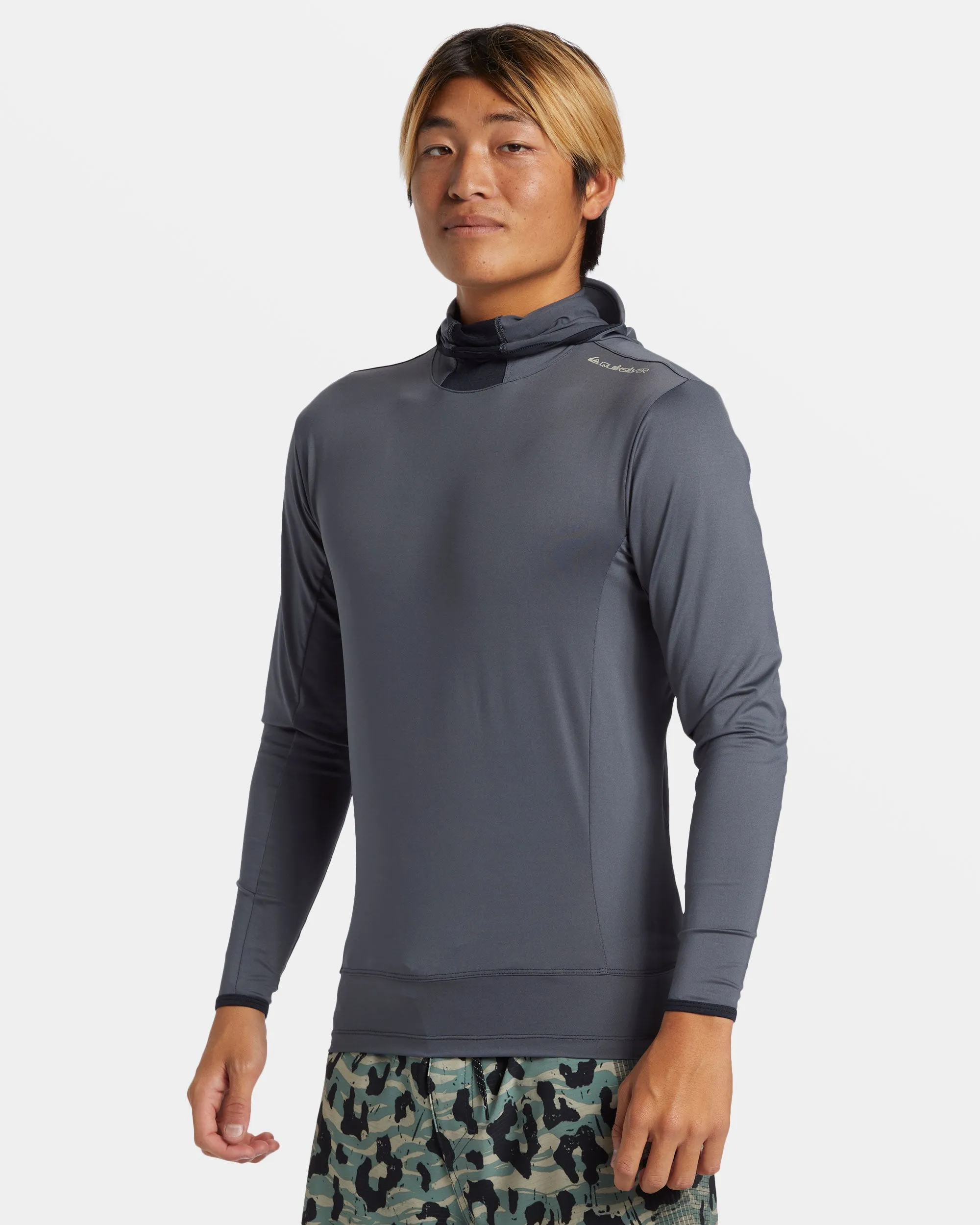 Highline UPF 50 Hooded Long Sleeve Rashguard - Iron Gate