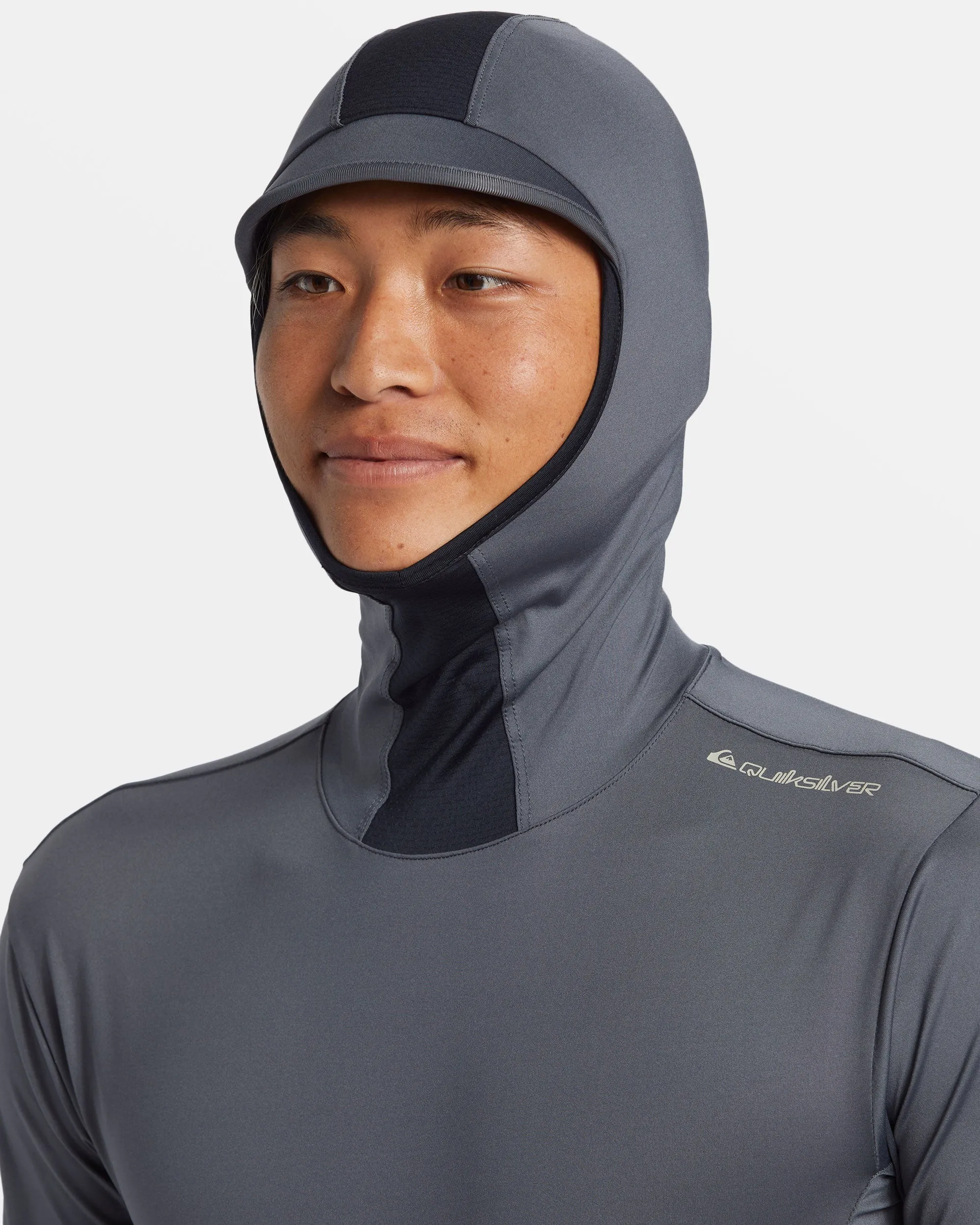 Highline UPF 50 Hooded Long Sleeve Rashguard - Iron Gate