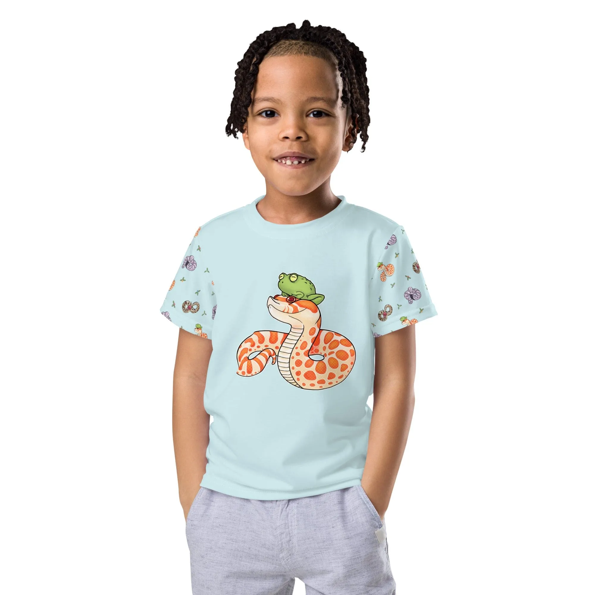 Hognose Snake Kids Tee, Cute Reptile Apparel for Children