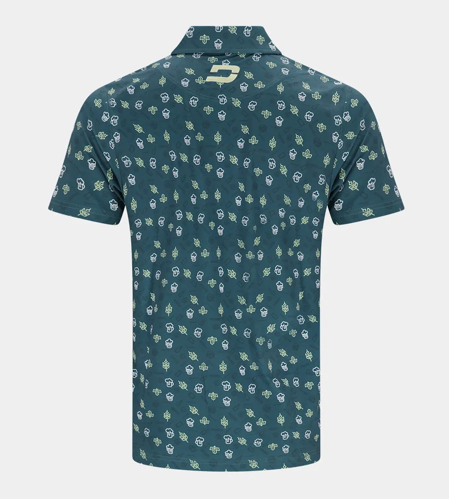 HOPS N BARLEY POLO - GREEN