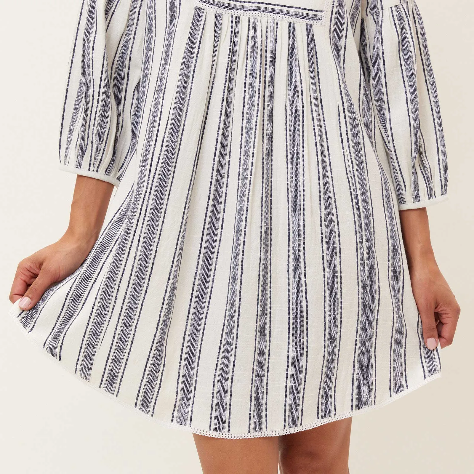 Hydra Navy Striped Tunic Dress