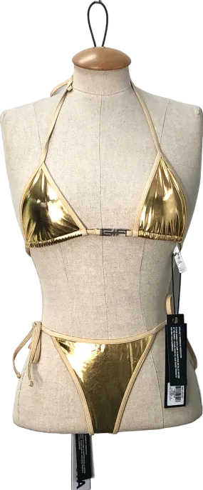 I AM GIA Metallic Alohi Bikini Set UK S